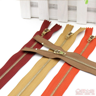 【鴻 益鴻益產地貨源西褲拉鏈5號銅牙拉鏈閉尾純銅拉鏈5號金屬拉鏈定制5#】義烏市鴻益服裝輔料商行 - 產品庫